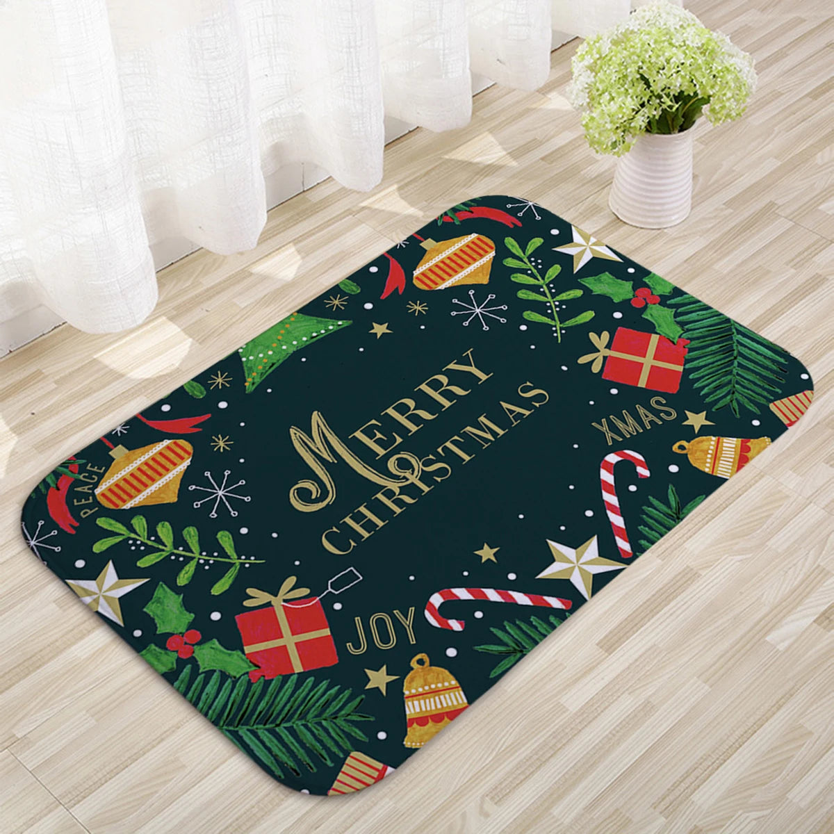 Merry Christmas Outdoor Carpet