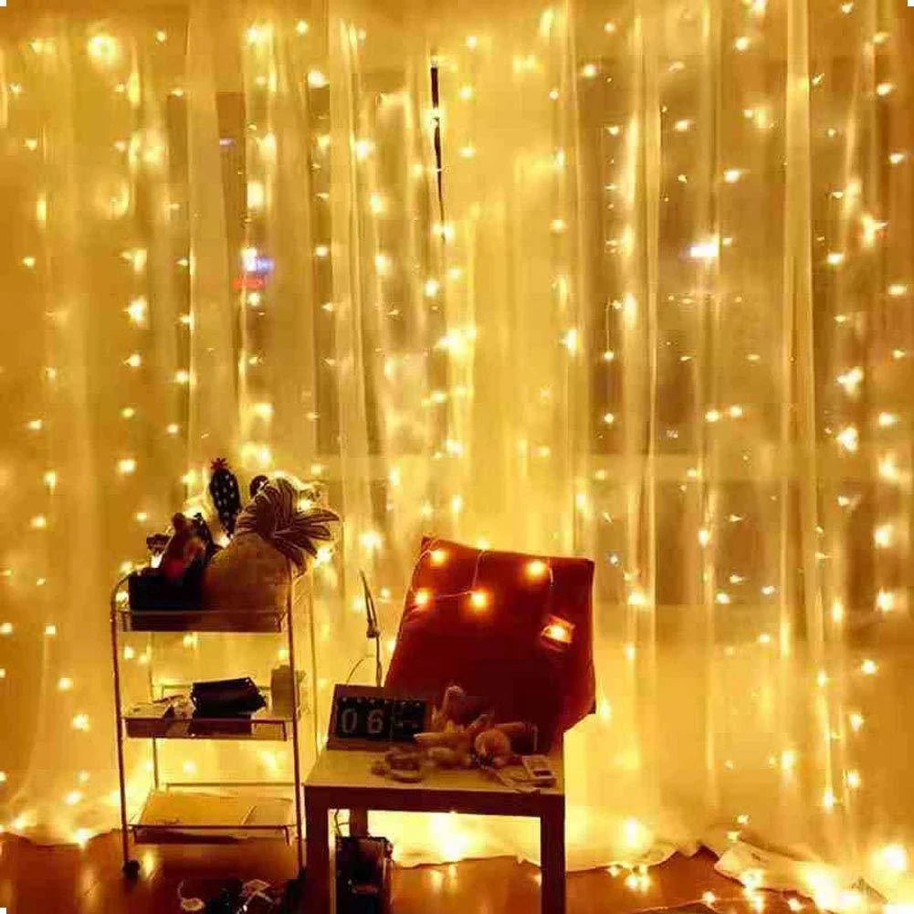 Merry Christmas LED Curtain Garland