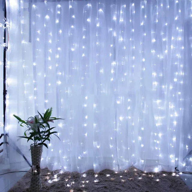Merry Christmas LED Curtain Garland
