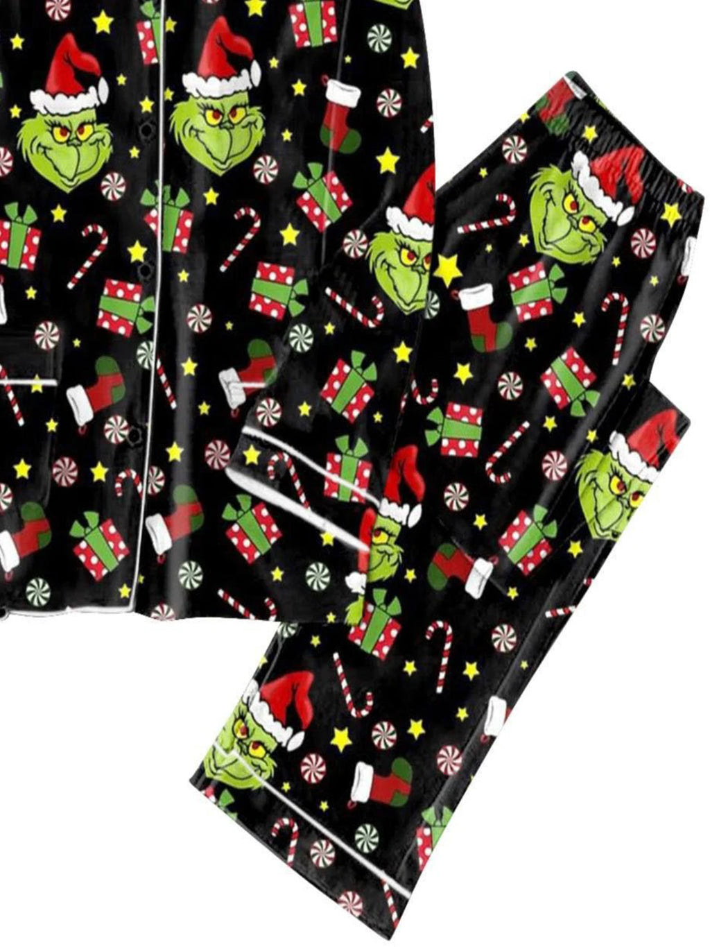 Unisex Christmas Tree Pattern Long-Sleeve Pajama Set Fashionable 3D Print Casual Y2K Style 2025 Collection Comfortable Sleepwear