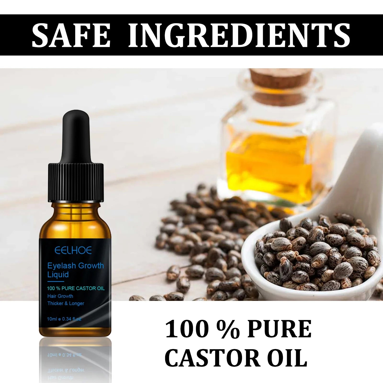 Natural Castor Oil Eyebrow & Eyelash Serum