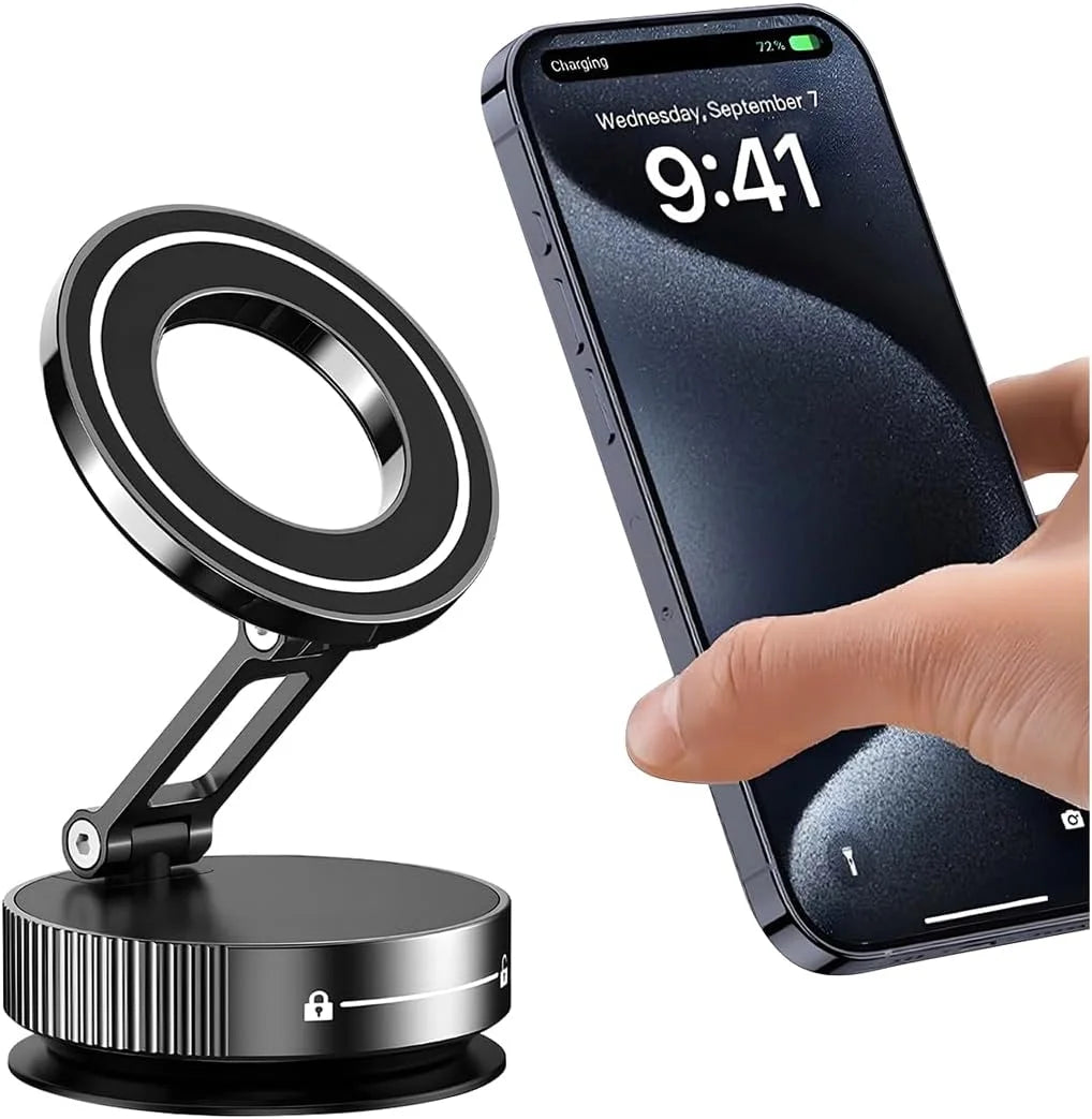 Mini Magnetic Vacuum Phone Holder