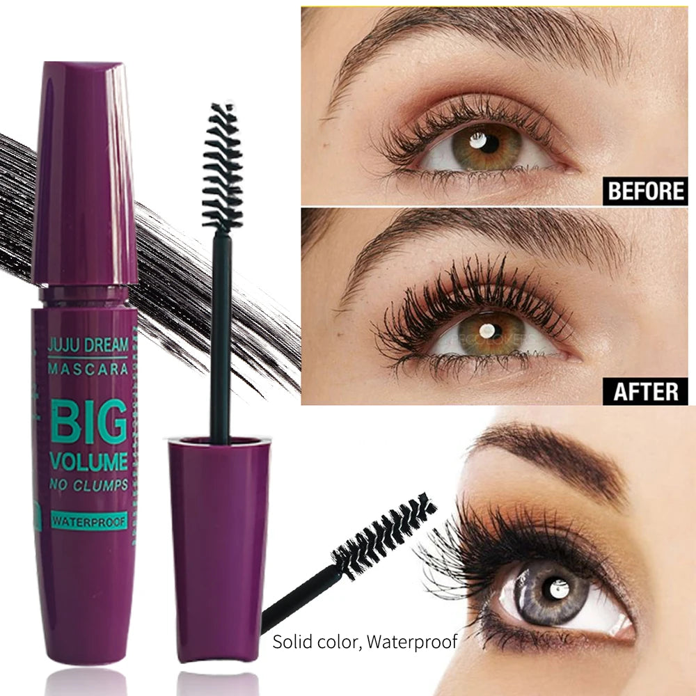 4D Black Mascara - Long-Lasting, Volumizing & Curling for All Skin Types - Perfect Valentine's Gift for Women