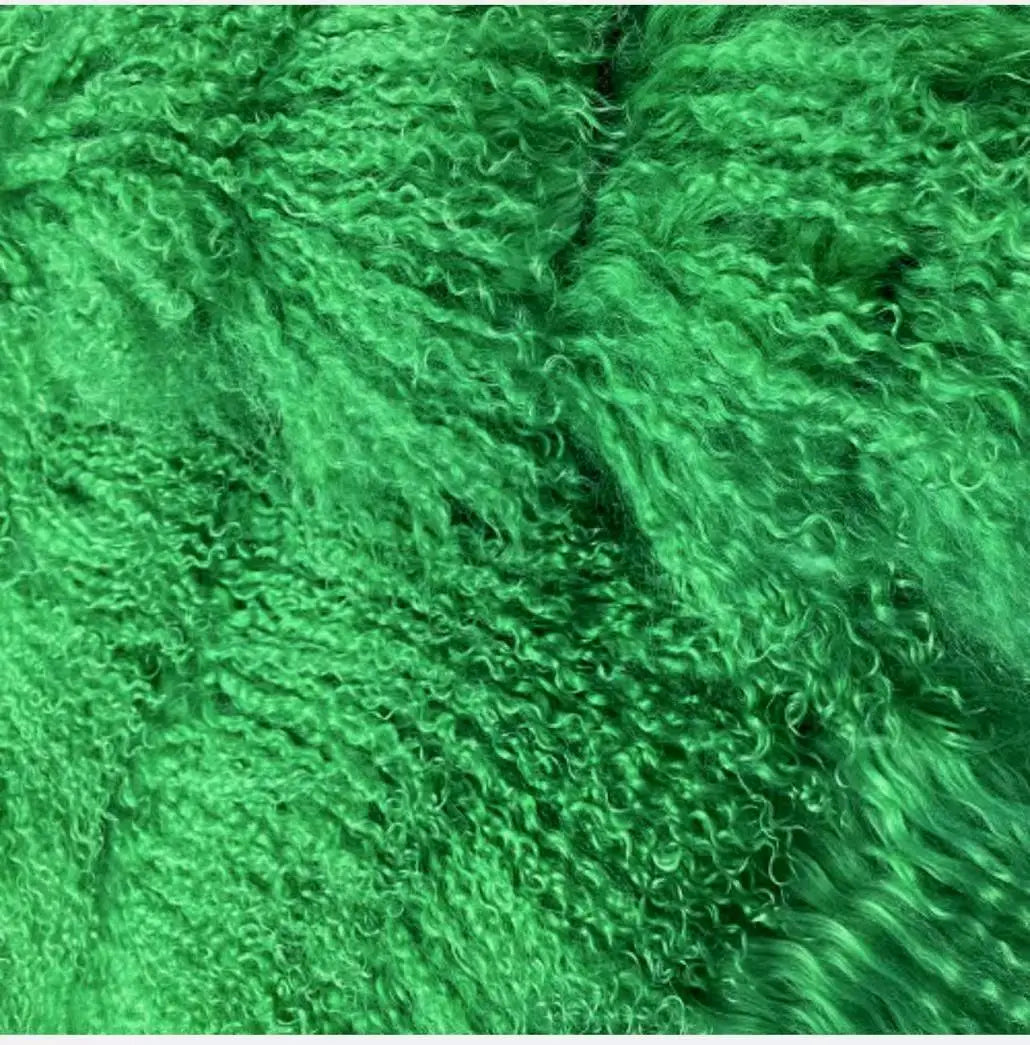 Mongolian fur coat fur jacket women's elegant fluffy solid color thickened thermal long sleeve coat winter fashion oversized lad