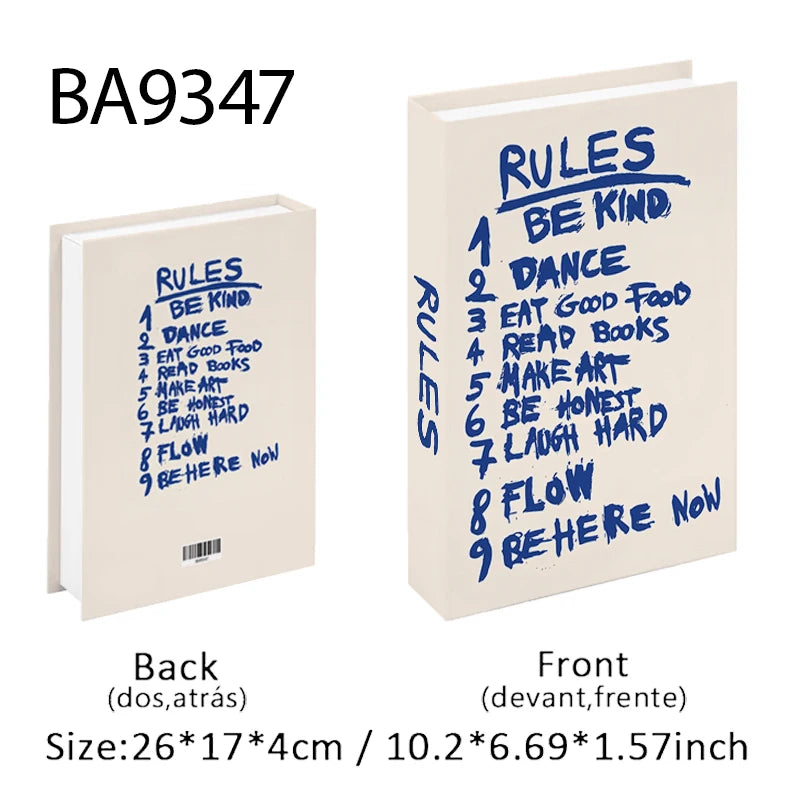 Bauhaus Decorative Books Open Luxury Fake Book Storage Box Home Decor Matisse Boho Monet Coffee Table Shelf Interior Decoration