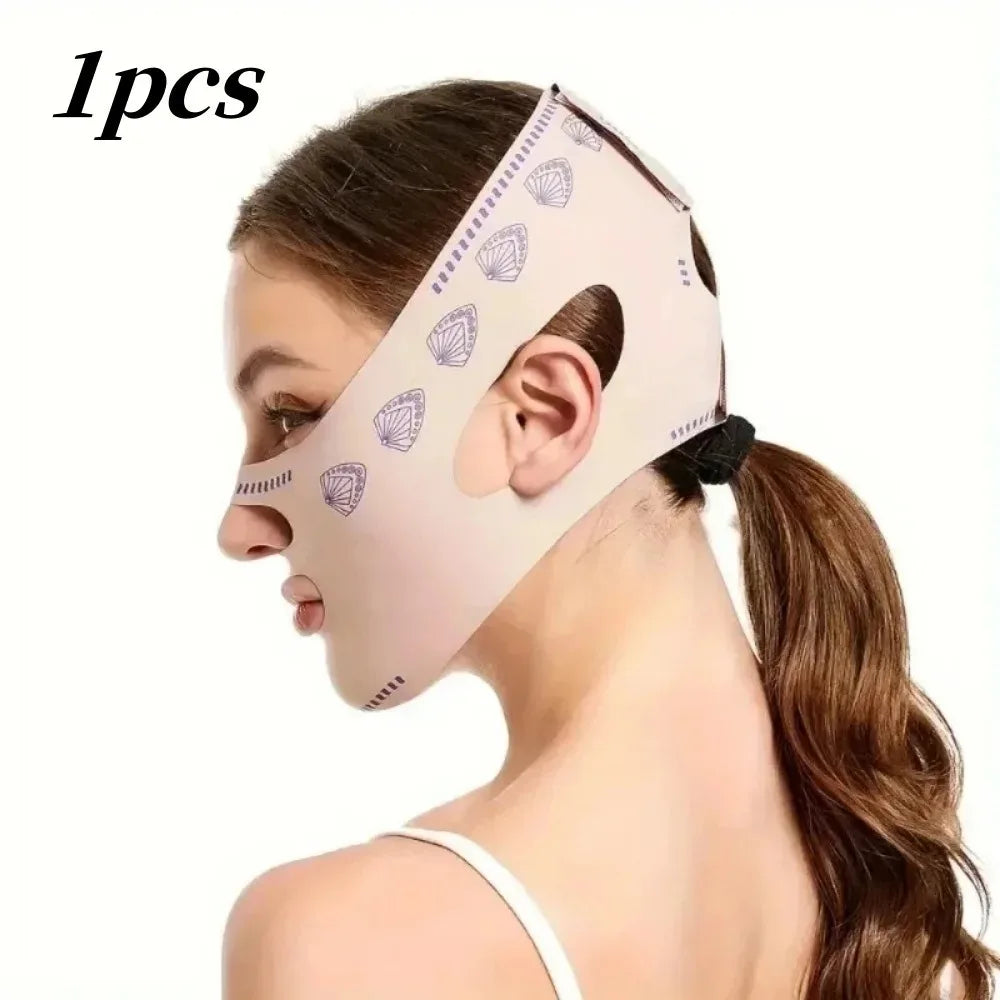 V Face Breathable Band Cheek Lift Up Face Thin Mask Reduce Double Chin V-Line Shaping Bandage Anti Wrinkle Face Bandage