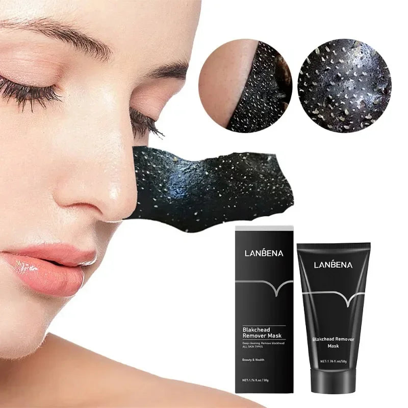 LANBENA Remove Blackhead Mask Shrinking Pore Deep Cleaning Mask Improve Rough Skin Acne Treatment Skin Brighteing Care Beauty