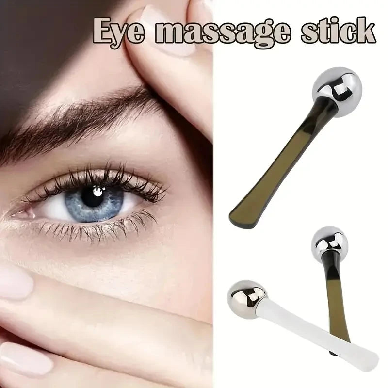 1pc Eye Roller Massage Stick Eye Cream Applicator Cosmetic Spatula Anti Wrinkle Facial Spoon Gold Alloy Face Thin Skin Care Tool