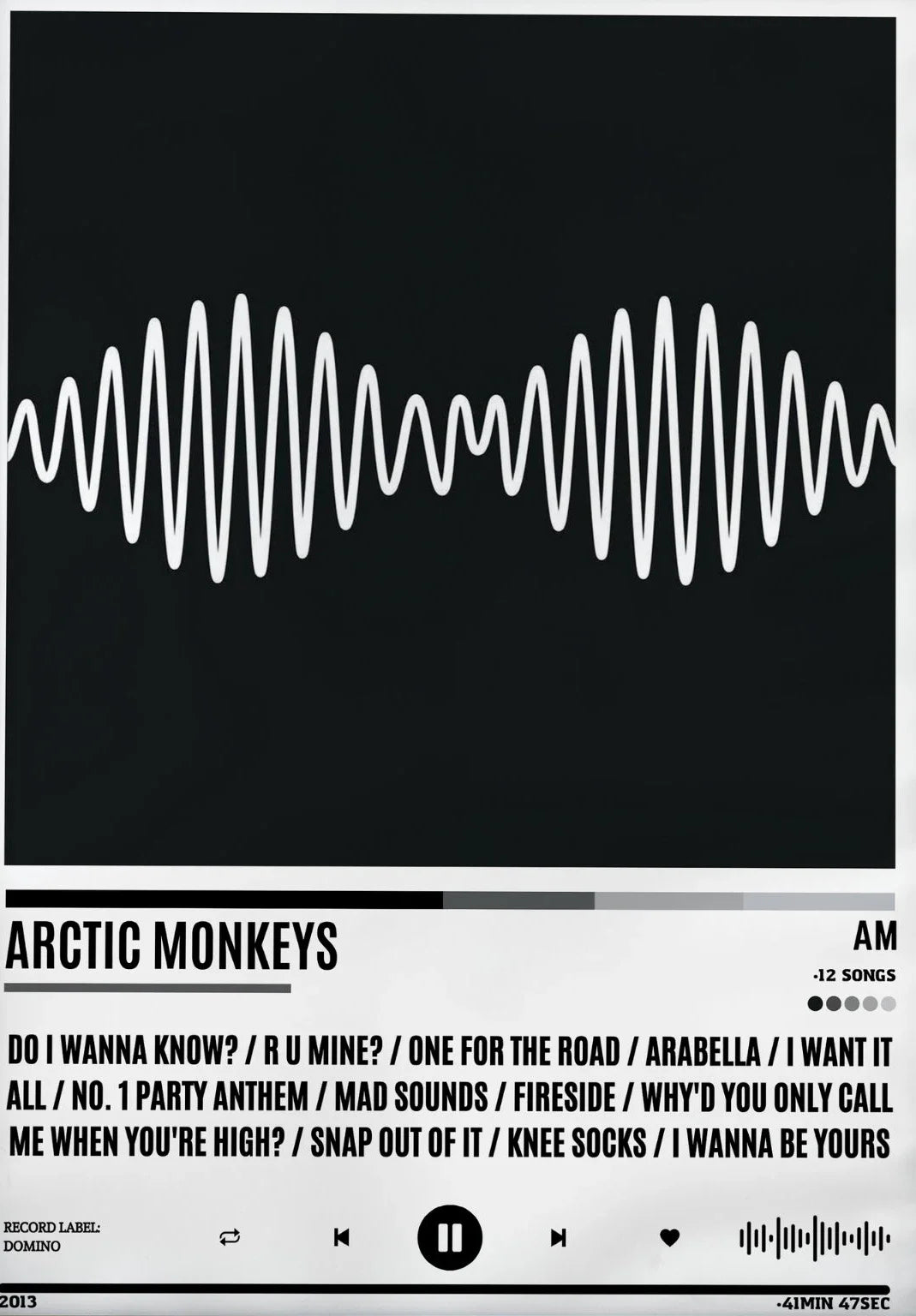 Vintage Arctic Monkeys Rock Band Music Cover Series Art Poster Canvas Painting Wall Print Living Room Home Decor