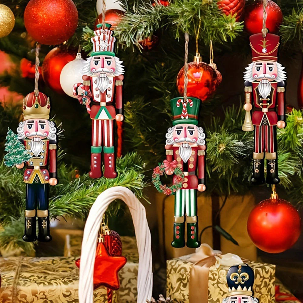 12PCS Wooden Nutcracker Set for Christmas