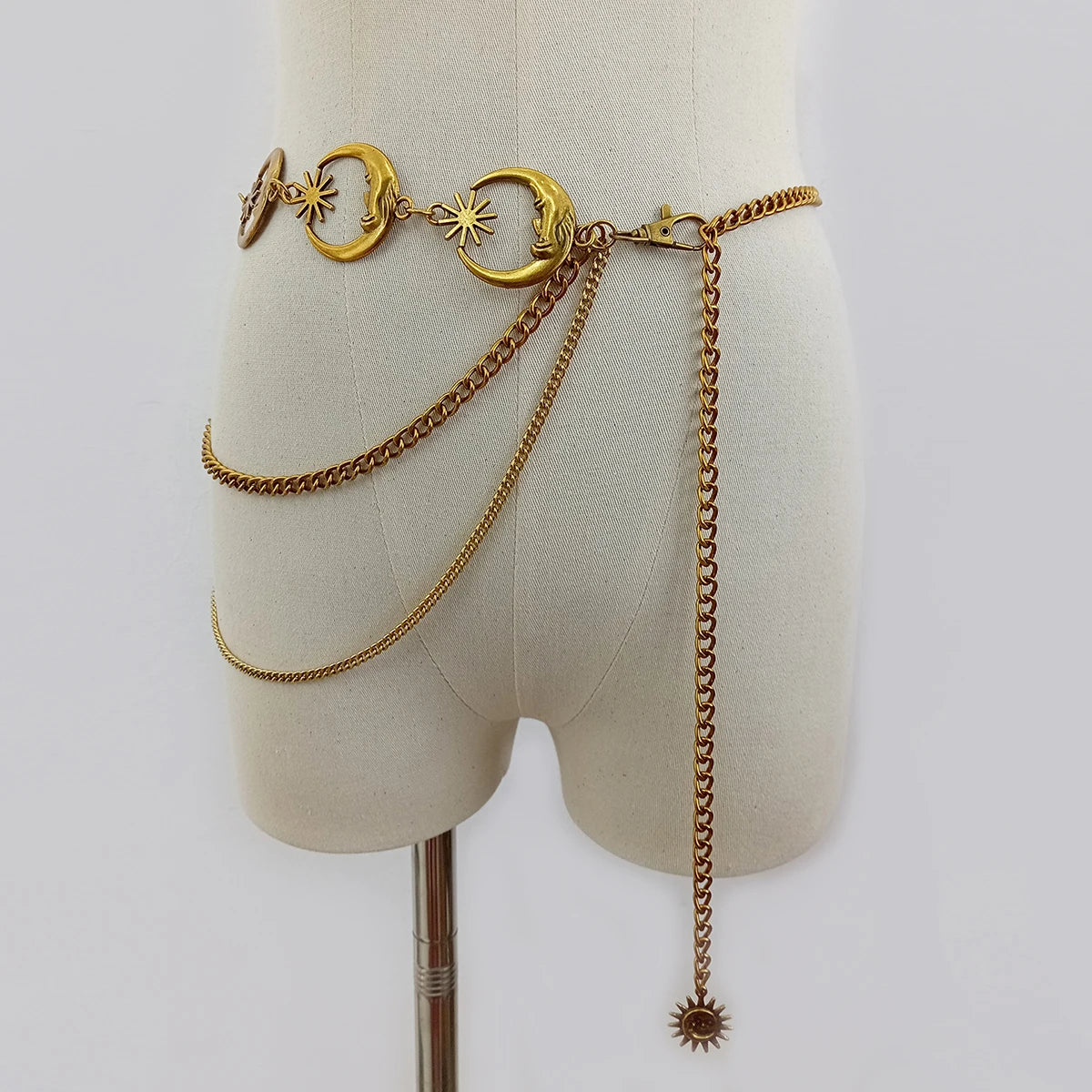Vintage Gold Chain Belt for Women