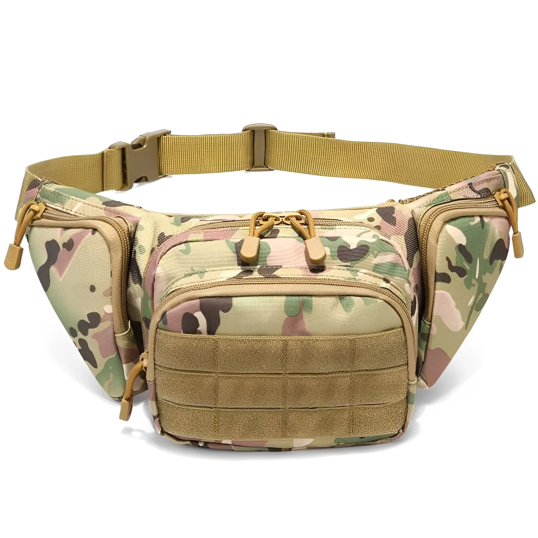 Packs for Men Nylon Shoulder Hiking Tactical Multi-function Waist Pack Fanny  Mobile Phone Bag Sports High-capacity Waist Bag