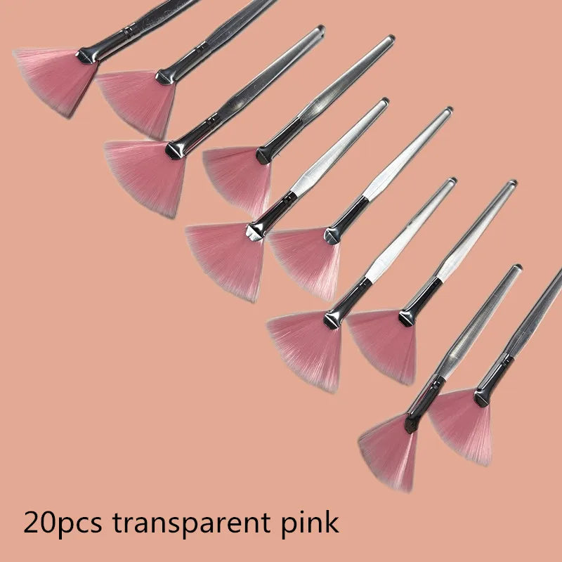 10/20/50pcs Fan Shape Foundation Makeup Brushes Multifunctional Facial Mask Brush Essential Oil Women Beauty Makeup Tools Brush