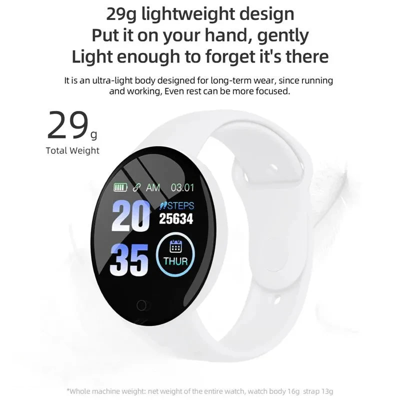 2025 New D18 Multifunctional Smart Watch Men & Women Bluetooth Connected Phone Music Fitness Sports Bracelet Sleep Monitor watch