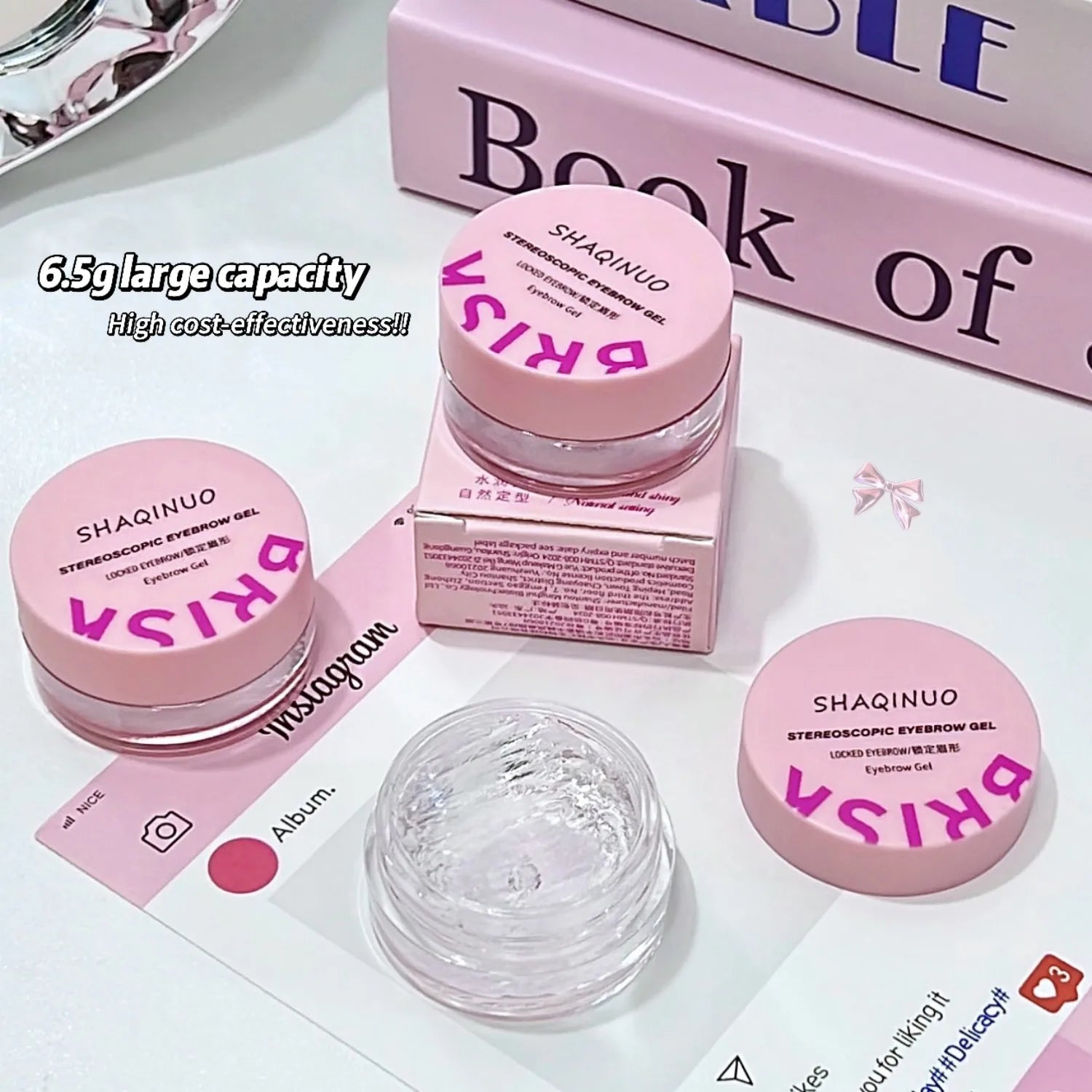 Three-dimensional Eyebrow Shaping Soap Eyebrow Gel Gel Texture Creates Natural Eyebrows Styling