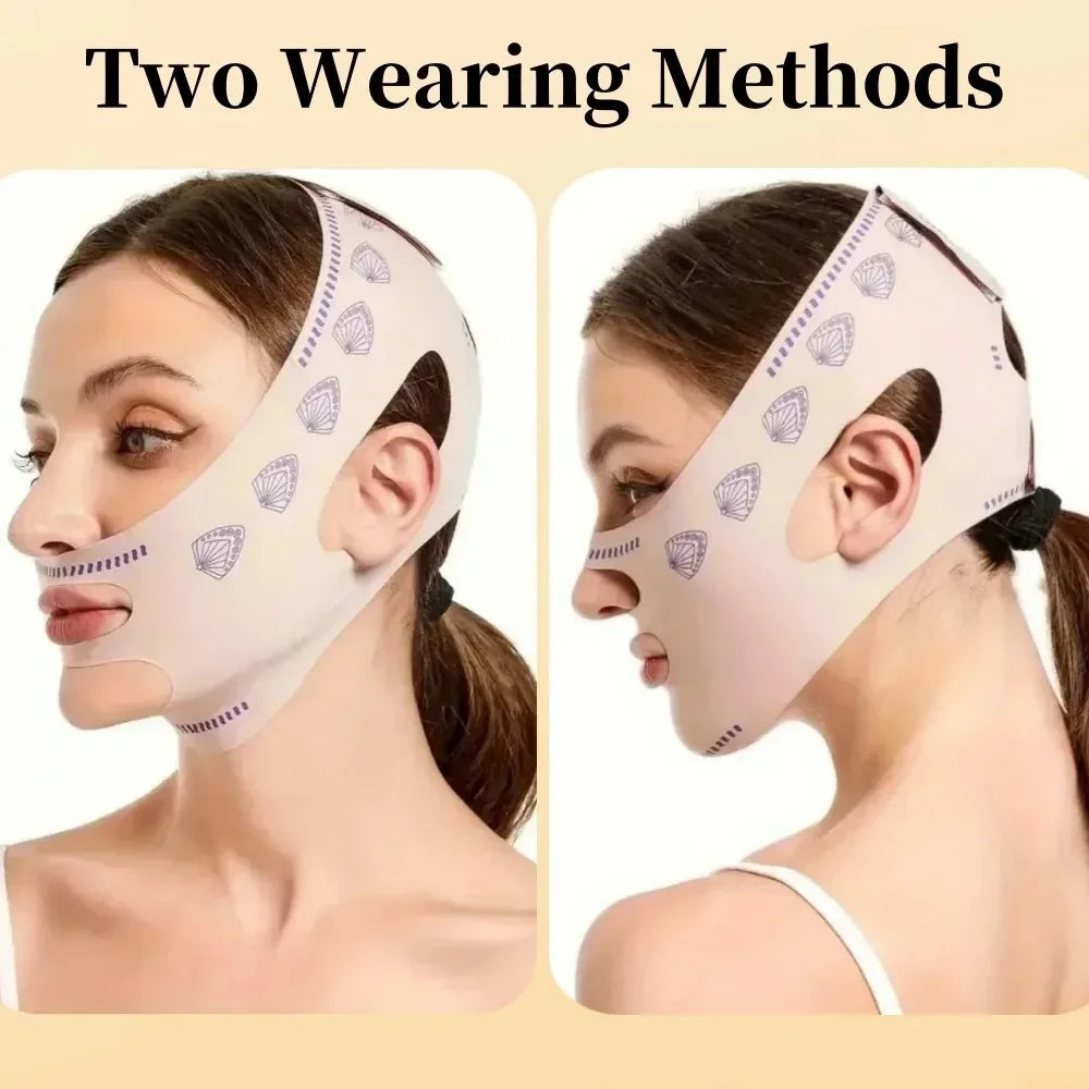 V Face Breathable Band Cheek Lift Up Face Thin Mask Reduce Double Chin V-Line Shaping Bandage Anti Wrinkle Face Bandage