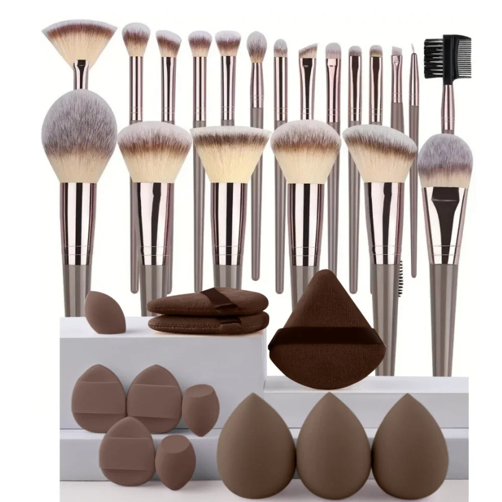 Professional 3-20PCS Makeup Brushes Set Soft Fluffy Foundation Eyeshadow Concealer Blending Blush Brush Kabuki Women Beauty Tool