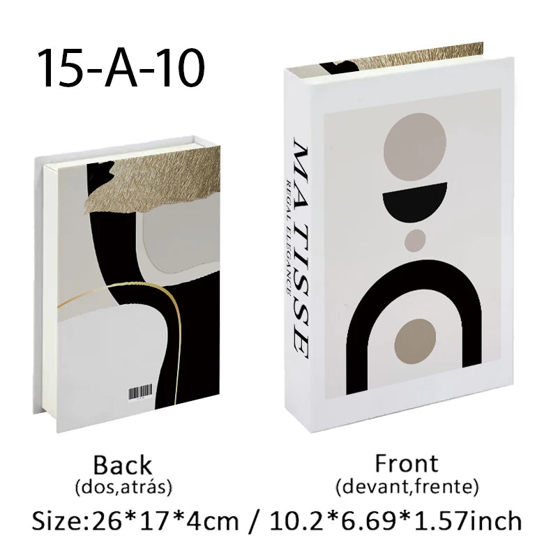 Bauhaus Decorative Books Open Luxury Fake Book Storage Box Home Decor Matisse Boho Monet Coffee Table Shelf Interior Decoration