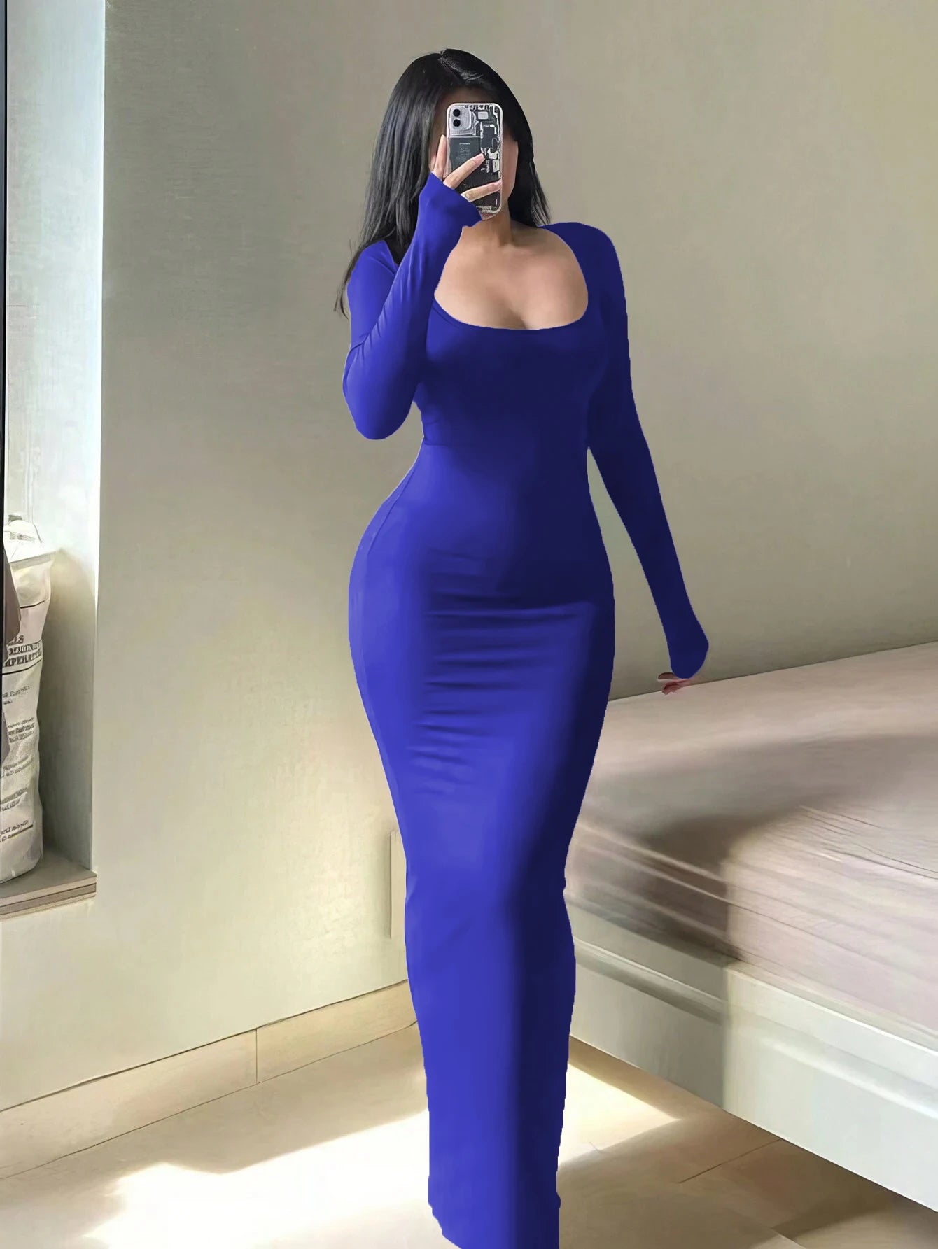 Chic Long Sleeve Bodycon Dress