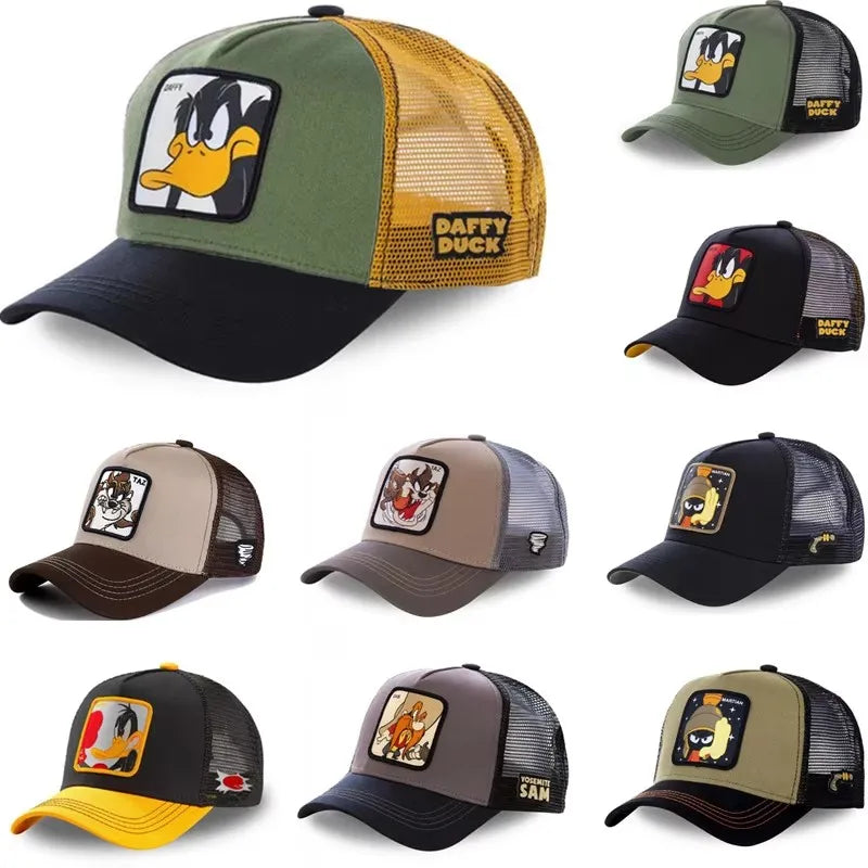 *High Quality Brand Anime Cartoon Snapback Cotton Baseball Cap Men Women Hip Hop Dad Mesh Hat Trucker Hat Dropshipping