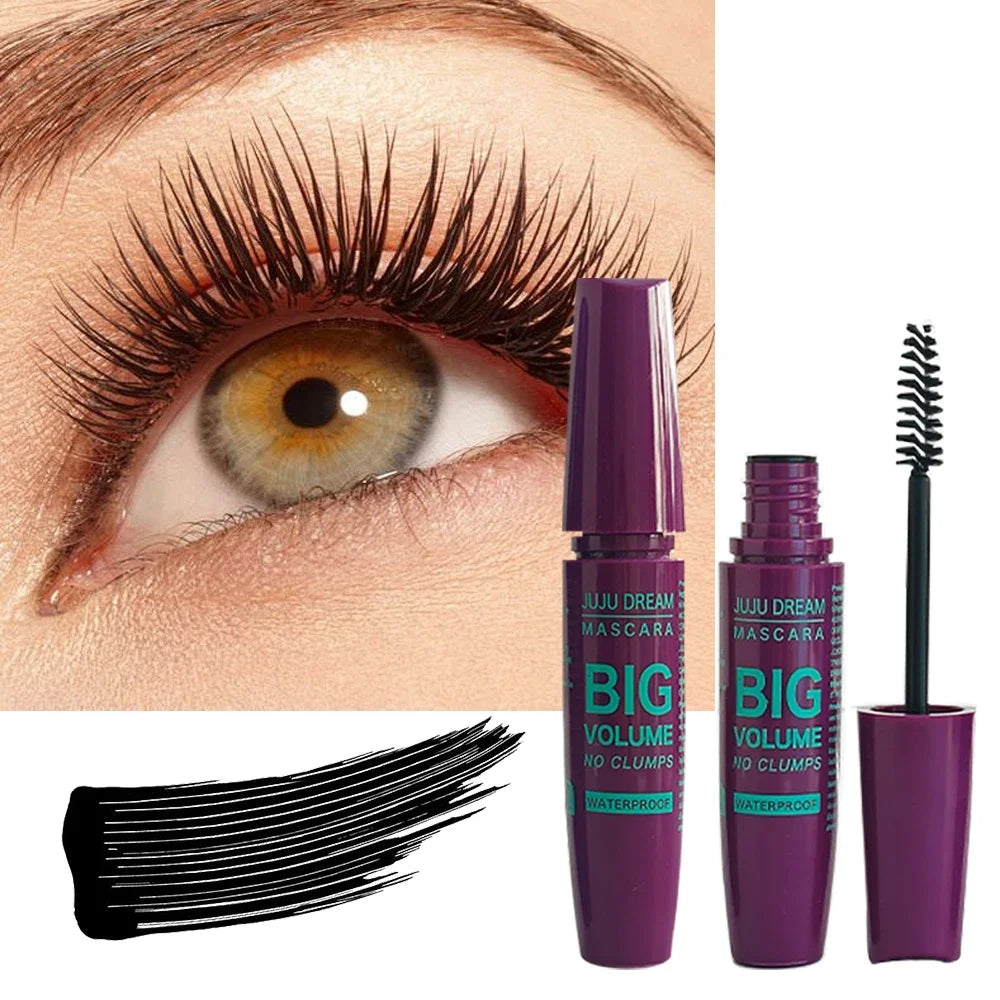 4D Black Mascara - Long-Lasting, Volumizing & Curling for All Skin Types - Perfect Valentine's Gift for Women