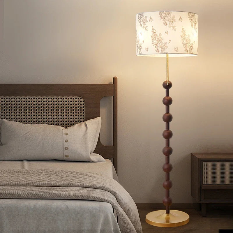 DLMH Contemporary Floor Lamp Retro Art Bedroom Living Room Beside The Sofa LED Villa Hotel Decorative Standing Light