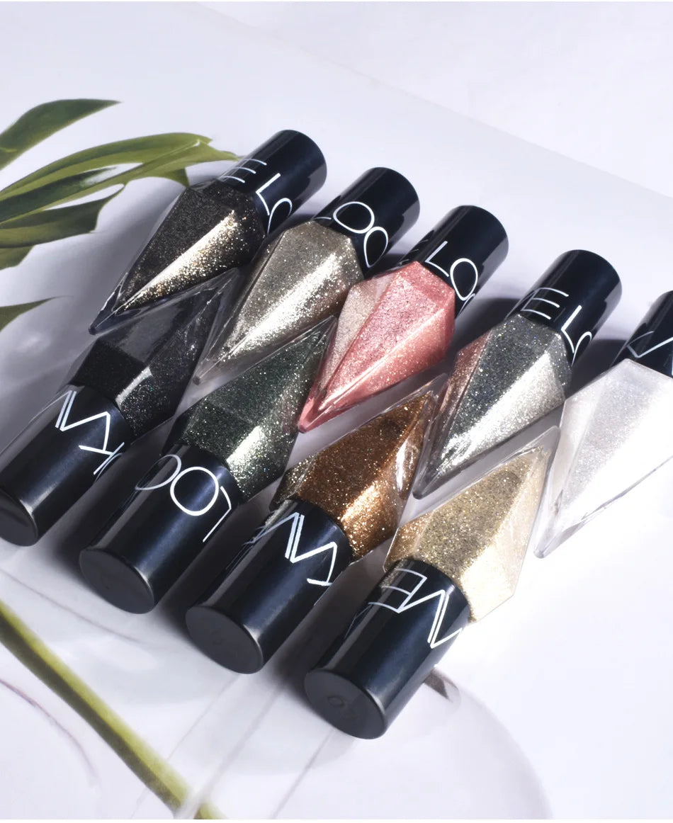 Diamond Sparkling Liquid Eyeliner Pearlescent color development quick dry waterproof not easily smudging liquid eyeliner