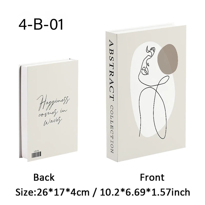 Bauhaus Decorative Books Open Luxury Fake Book Storage Box Home Decor Matisse Boho Monet Coffee Table Shelf Interior Decoration