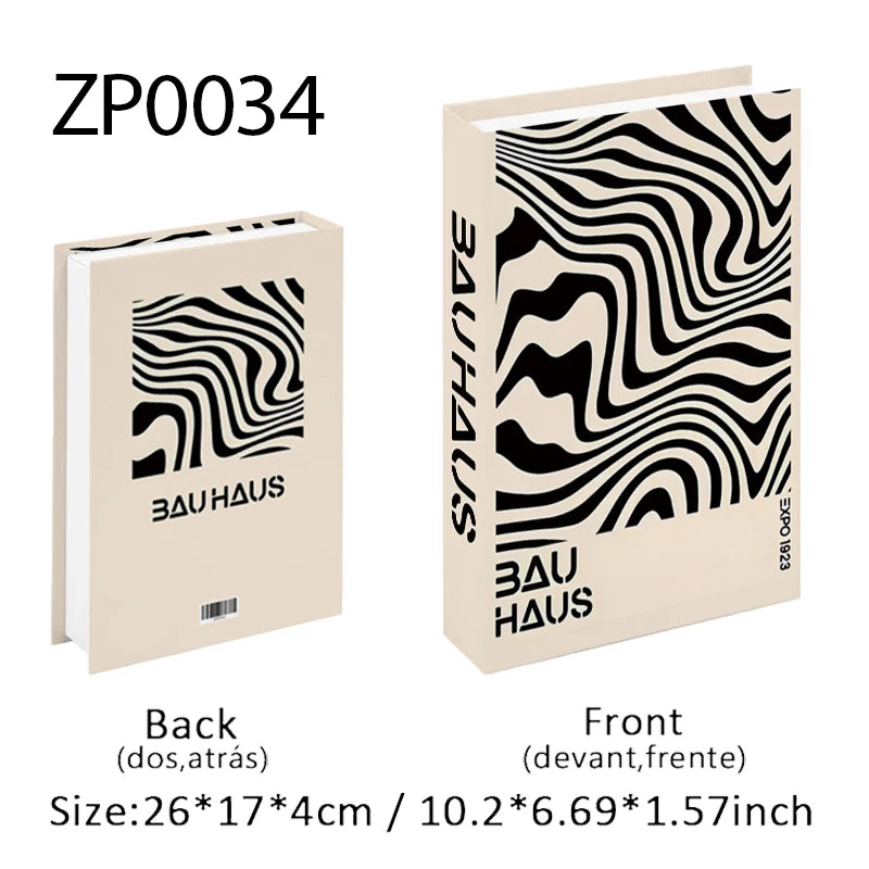 Bauhaus Decorative Books Open Luxury Fake Book Storage Box Home Decor Matisse Boho Monet Coffee Table Shelf Interior Decoration