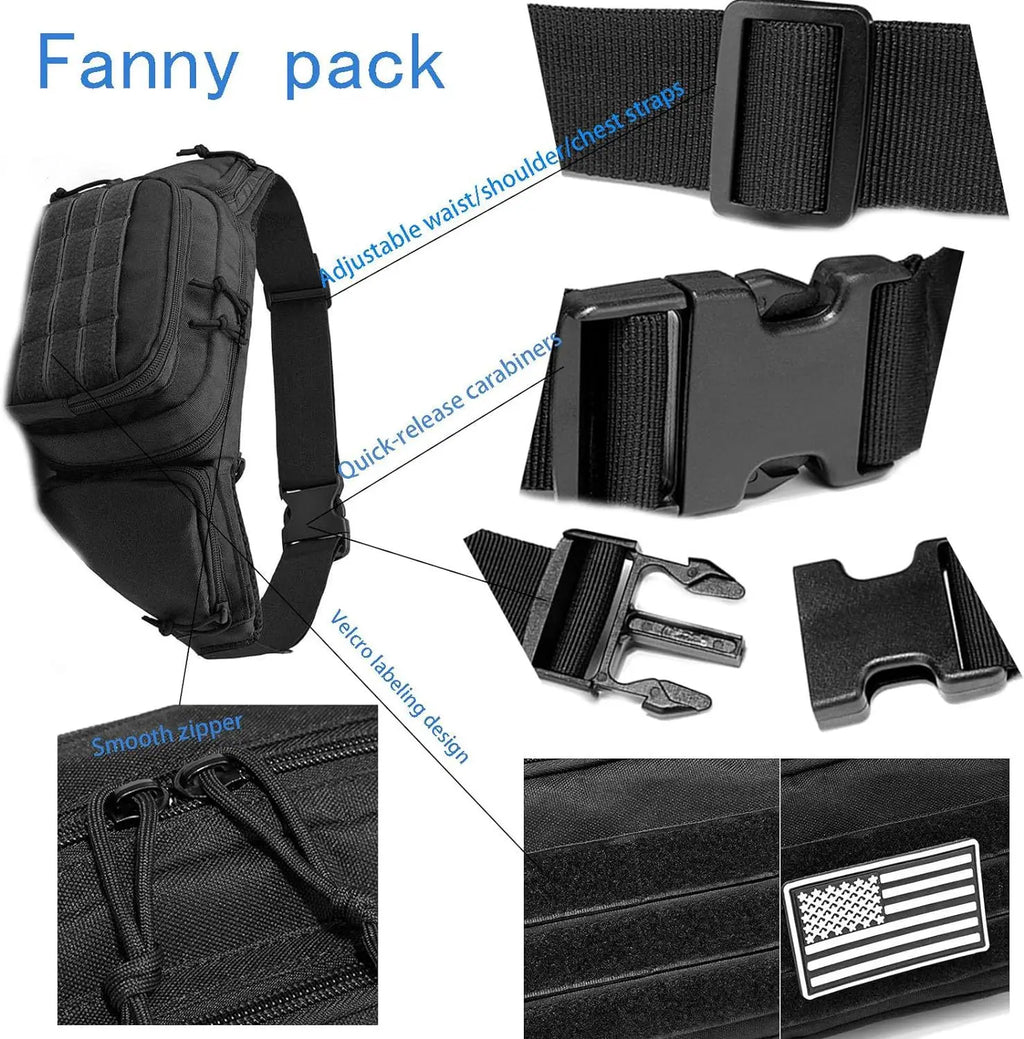 New Outdoor Multi functional Invisible Waist Attachment Bag for Men's Sports Storage Waist Bag Outdoor Tool Kit