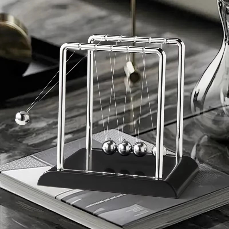 Newton's Cradle Balance Steel Ball Desk Toy Gift Gravity Pendulum Teaching Supplies Physics Science Metal Home Office Decoration