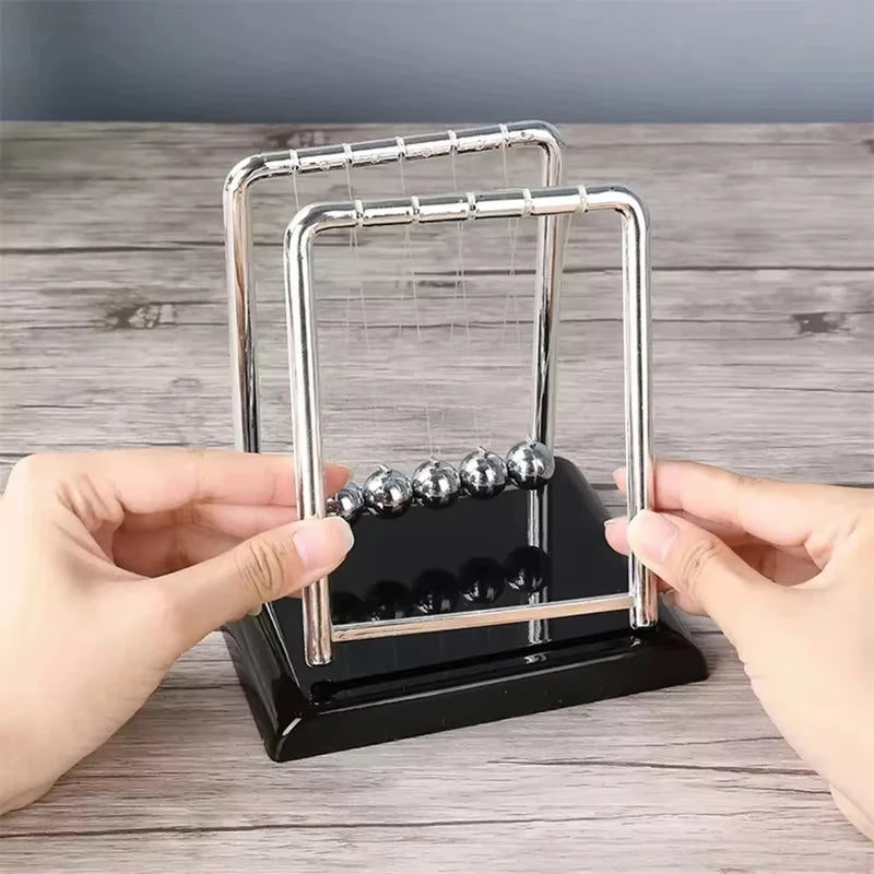 Newton's Cradle Balance Steel Ball Desk Toy Gift Gravity Pendulum Teaching Supplies Physics Science Metal Home Office Decoration