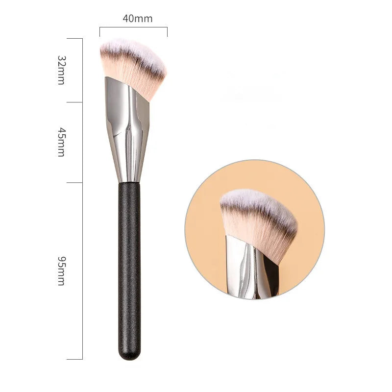 LOYBJ 1/2Pcs Foundation Makeup Brush Oblique Head Liquid Foundation Concealer Cosmetic Blending Brushes Face Contour Beauty Tool