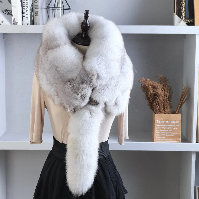 Luxury Real Fox Fur Scarf