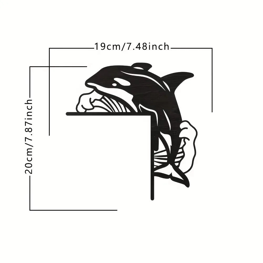 1pc Modern Metal Toilet Door Sign - Stylish Thinking Room Wall Sculpture - Home Decor Artwork - Decorative Door Frame Pendant