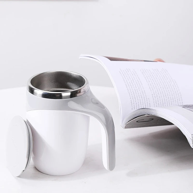 Magnetic Auto-Stir Coffee Mug