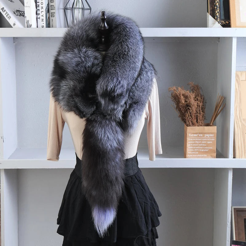 Luxury Real Fox Fur Scarf