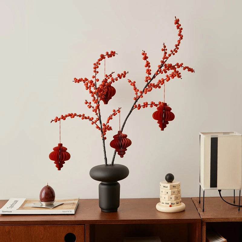 3D Christmas Decorations Christmas Tree New Year Hanging Pendants Paper Lantern 2026 Navidad Wedding New Year Decorations