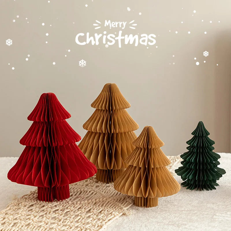 3D Christmas Decorations Christmas Tree New Year Hanging Pendants Paper Lantern 2026 Navidad Wedding New Year Decorations