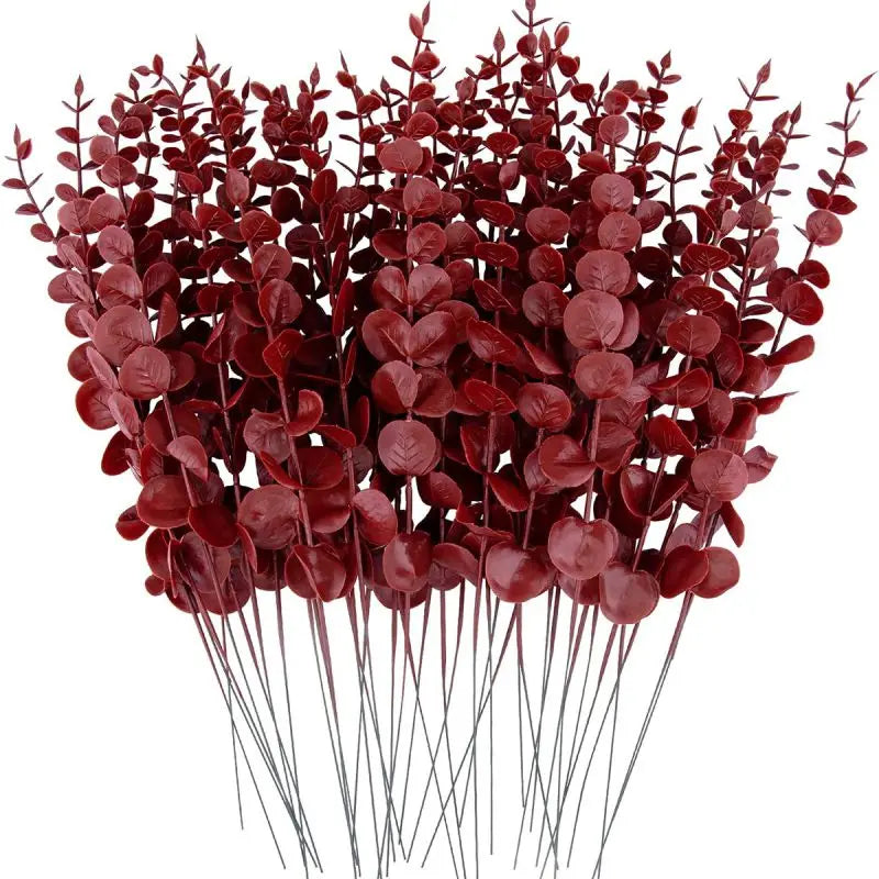 10/50Pcs Artificial plants Eucalyptu Leave Hot sale for Christmas Home Wedding garden Decoration Wall Wreaths Diy Gift Scrapbook