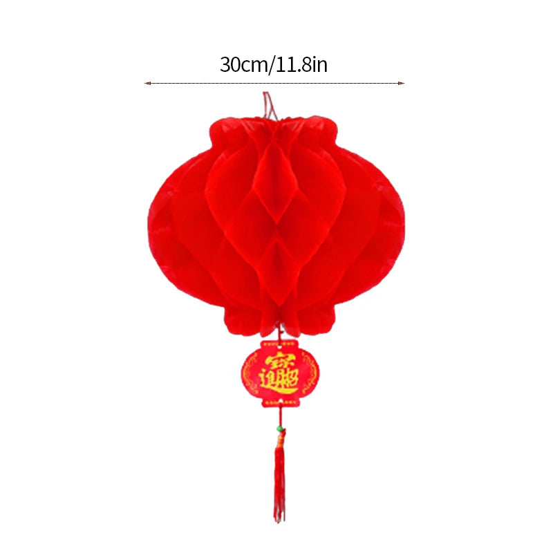 3D Christmas Decorations Christmas Tree New Year Hanging Pendants Paper Lantern 2026 Navidad Wedding New Year Decorations