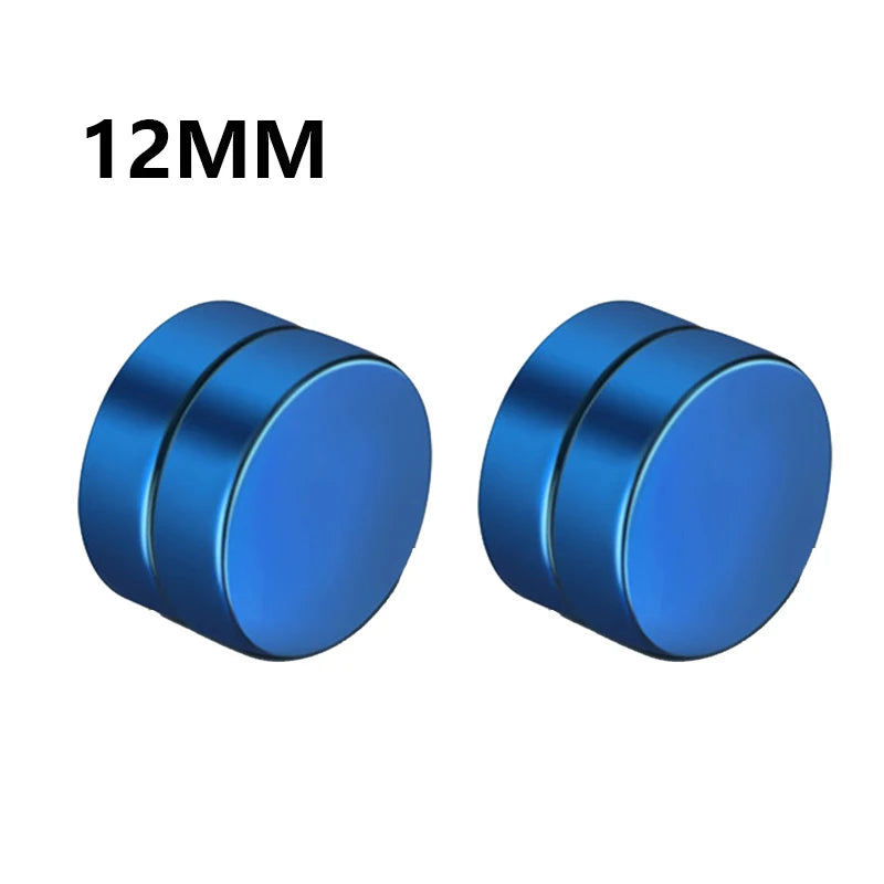 1Pair Fashion Magnetic Clip Ear Stud Non Piercing Earrings Fake Earrings Gift for Men Women Jewelry