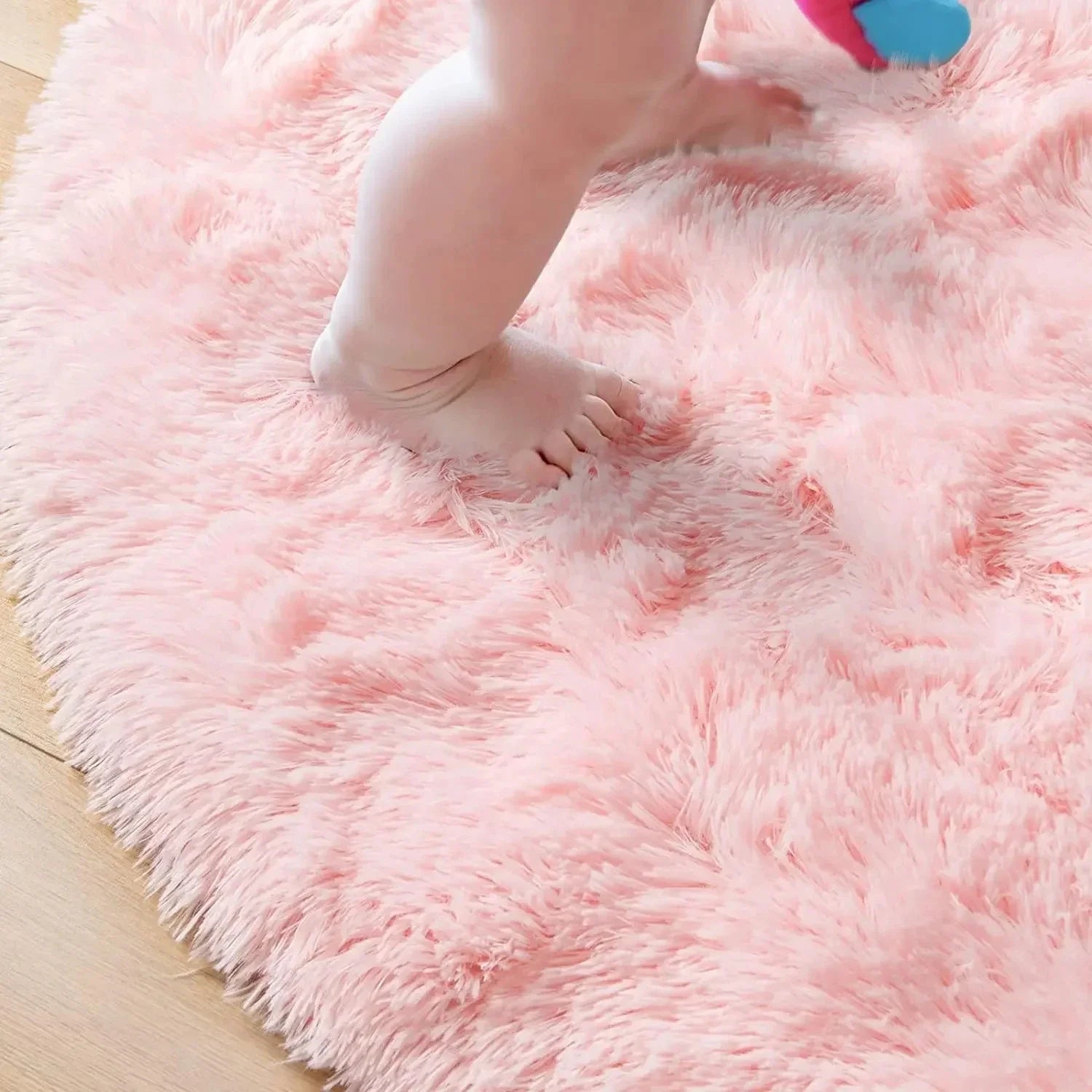Fluffy Round Plush Rug