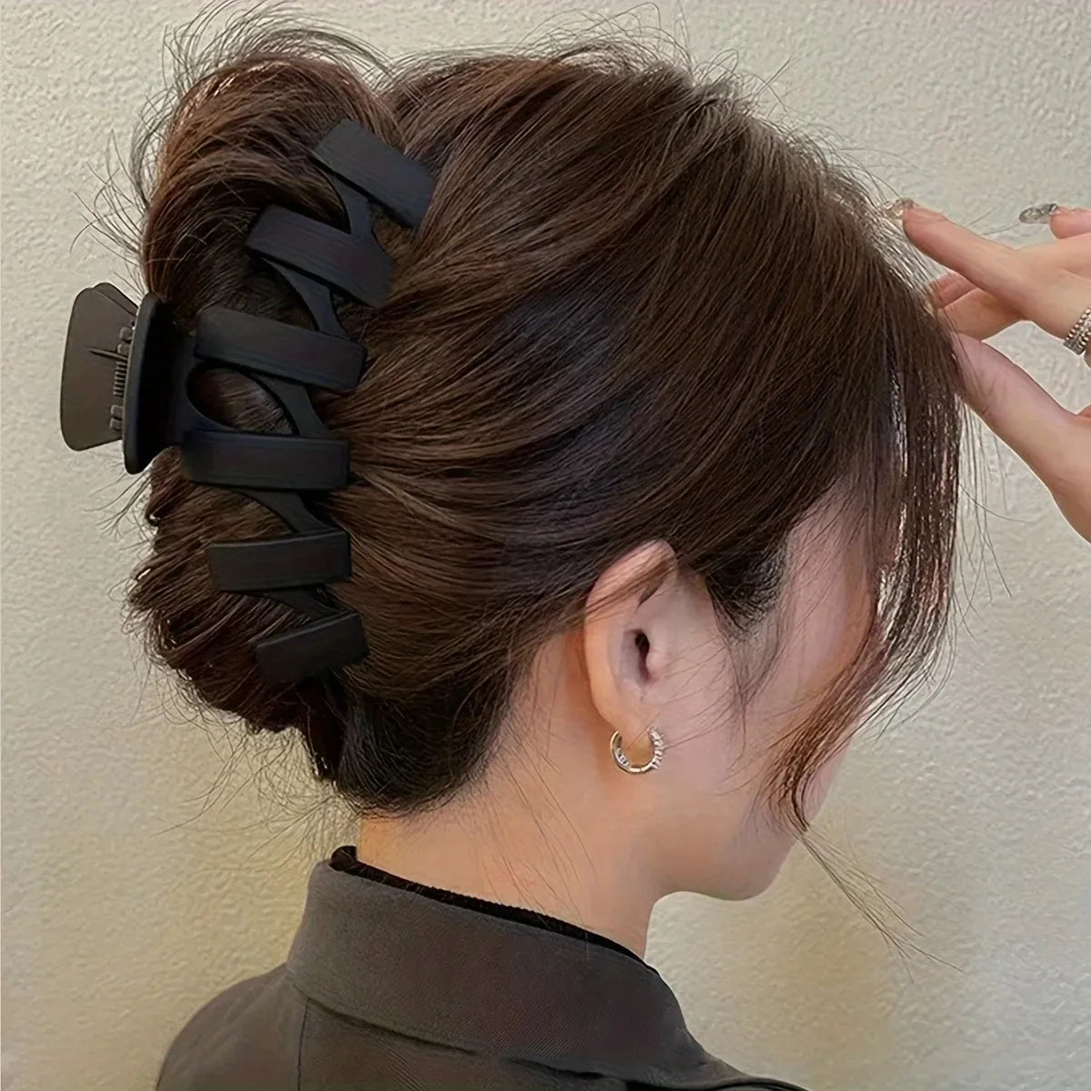 11pcs Women's High-End Frosted Shark Clip Set Back Head Hair Accessories Elegant Hairdressing Headwear