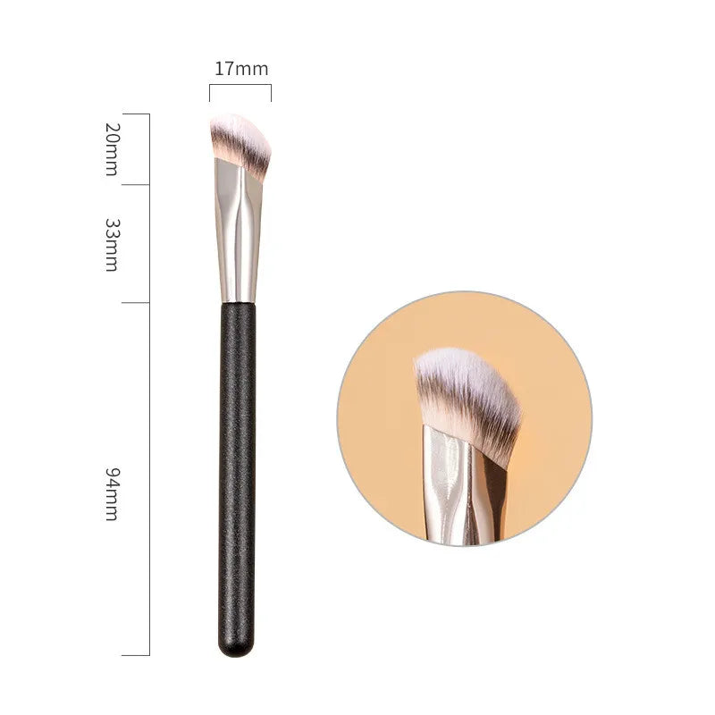 LOYBJ 1/2Pcs Foundation Makeup Brush Oblique Head Liquid Foundation Concealer Cosmetic Blending Brushes Face Contour Beauty Tool