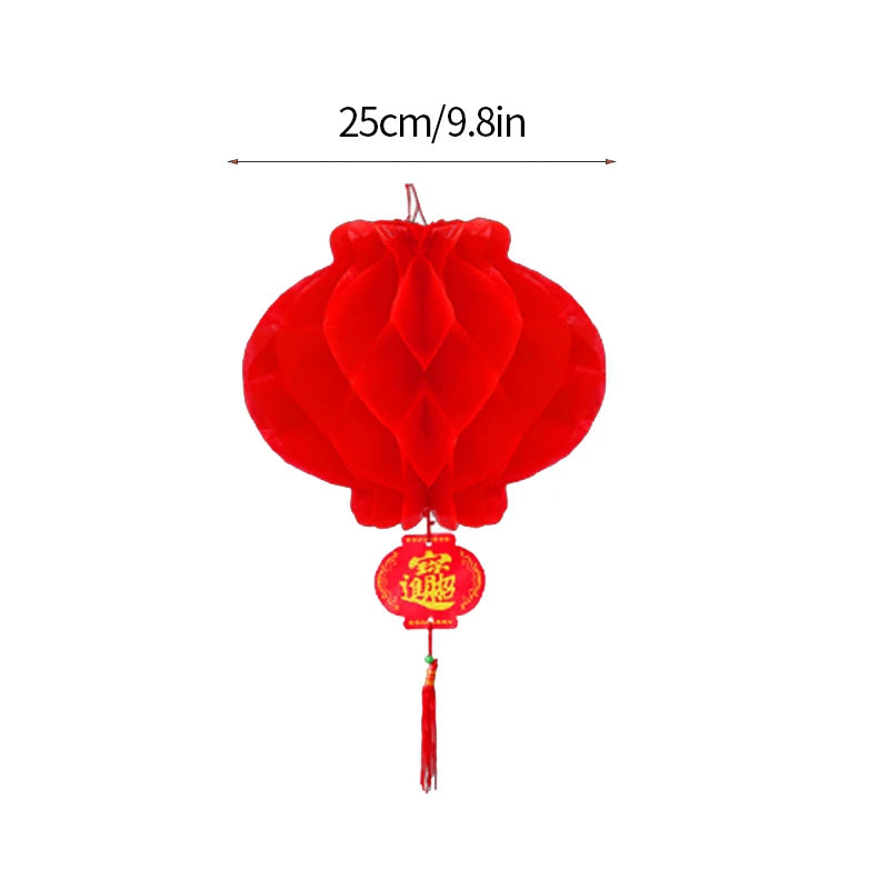 3D Christmas Decorations Christmas Tree New Year Hanging Pendants Paper Lantern 2026 Navidad Wedding New Year Decorations