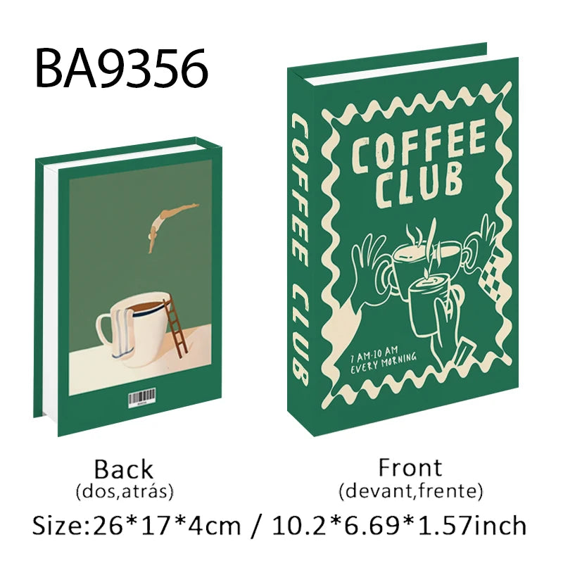 Bauhaus Decorative Books Open Luxury Fake Book Storage Box Home Decor Matisse Boho Monet Coffee Table Shelf Interior Decoration