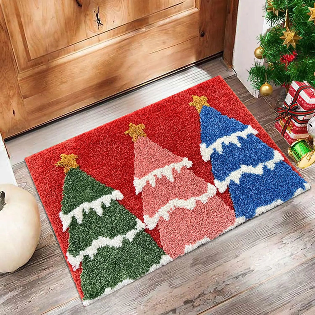 Christmas Carpet Door Merry Christmas Mat Festival Santa Claus Outdoor Decorations Home 2025 Navidad Xmas Ornament New Year 2026