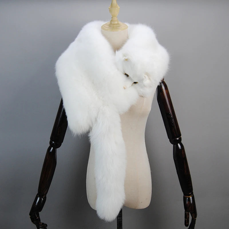 Luxury Real Fox Fur Scarf
