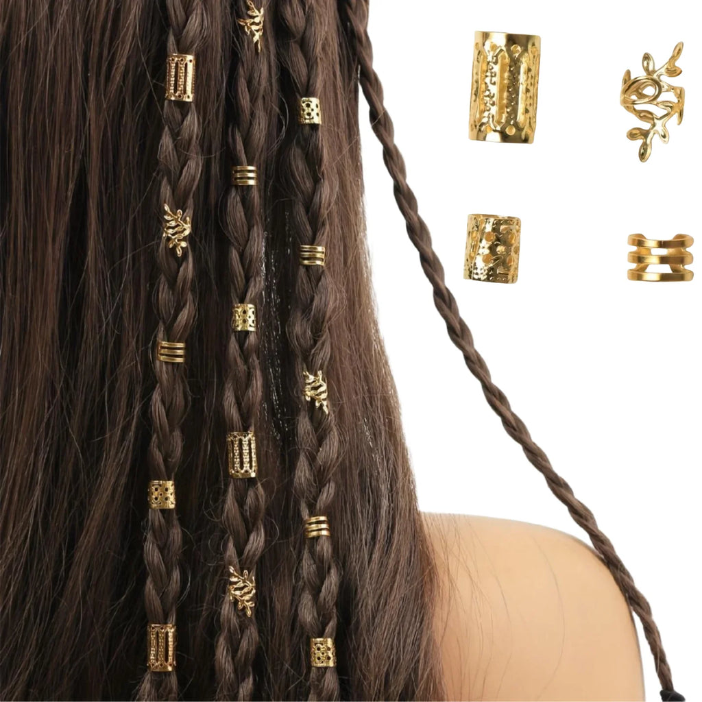 Elegant Hollow Hair Rings – 40/80PCS